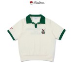 malbon 3종 여성 골프 투톤 카라 티셔츠